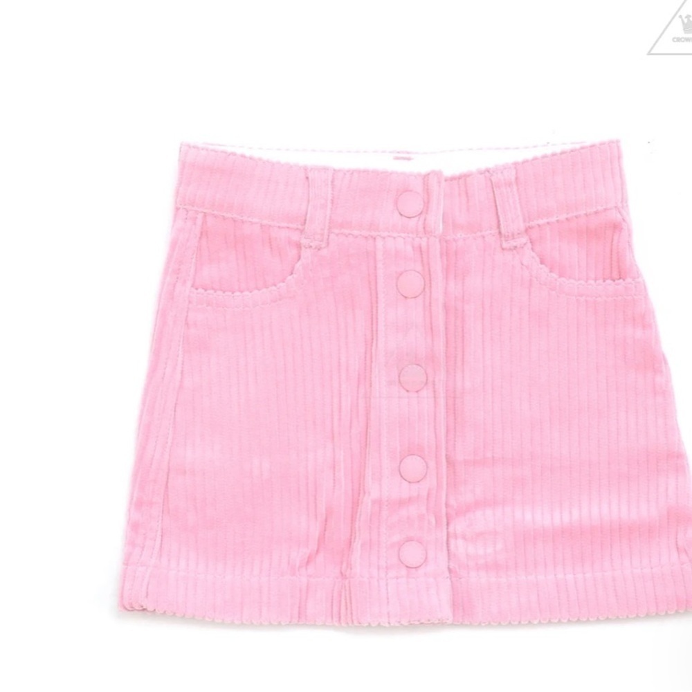 Pink Corduroy Mini Skirt by Stella McCartney. NWT